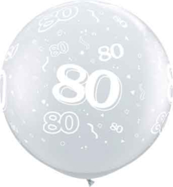 80 - Doorzichtige Ballon XXL -Latex Ballon - 36Inch / 90cm