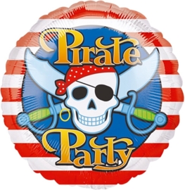 Pirate Party - Piraten Feest -  Folie Ballon - 17 Inch/43cm