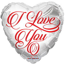 I Love You - Hart -   Folie Ballon - 18 inch/46cm