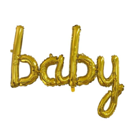 Baby Script -Goud - Folie Ballon - 119cm