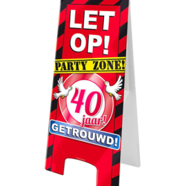 Warningsign 40 jaar getrouwd!