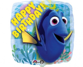 Finding Dory -  Happy Birthday - Folie  Ballon - 17Inch / 43 cm