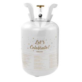 Helium tank 30 - incl. Ballonnen - Goud/Wit - Celebrate -