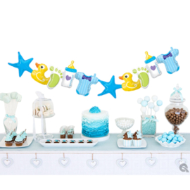 Baby Boy - Ballonnen slinger - Folie Ballon (lucht vulling) - Garland 41in/104cm