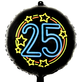 25 - Neon Rond Folie Ballon - 18 inch/46cm