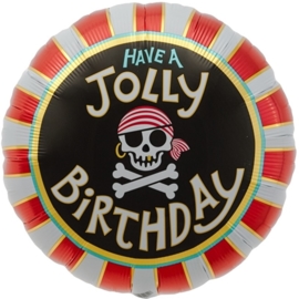 Have a Jolly Birthday - Piraten Feest - Folie Ballon -18Inch/45ch