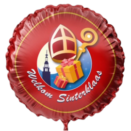 Welkom Sinterklaas - folie ballon - 45 cm