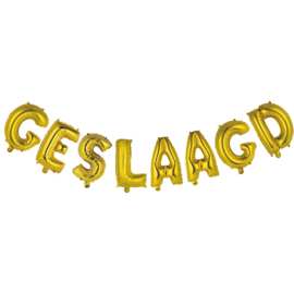GESLAAGD -Folie - Letters  - GOUD - 16 inch/41 cm