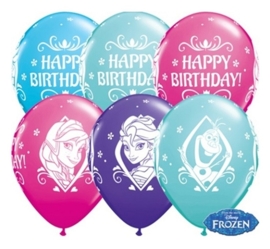 Disney Frozen  - Happy Birthday  - Latex Ballon-  11 Inch/ 27,5cm