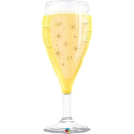 Champagne glas- Folie ballon - 39 Inch / 97,5 cm