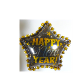Happy New Year ! - Folie Ballon - XXL -  30 x 30 Inch/76x76 cm
