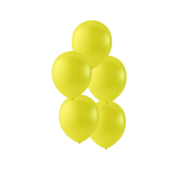 Gele ballonnen om te vullen met helium - Metallic geel - glans ballonnen - 30 cm - 5stk