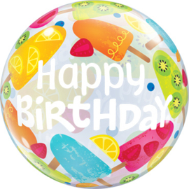 Water Ijsjes - div. Kleuren - Bubbles Ballon - 22 Inch/ 56 cm