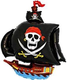 Piratenschip - Piraten Feest - Folie Ballon - 24 Inch /60 cm