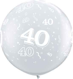 40 - Doorzichtige Ballon XXL -Latex Ballon - 36Inch / 90cm