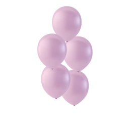Roze ballonnen om te vullen met helium - Metallic - glans ballonnen - 30 cm - 5stk