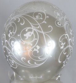 Filigree - Transparant - Latex Ballon - 11 Inch / 27,5cm