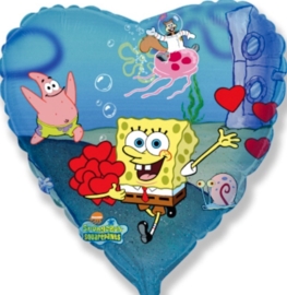 Sponge Bob - Hart - Folie Ballon - 18 Inch / 45 cm