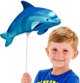 Dolfijn - Blauw - Folie ballon - S / 21cm
