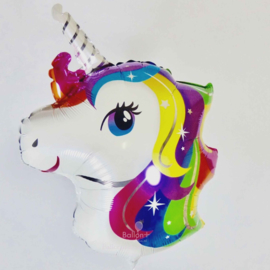 Regenboog - Eenhoorn / Unicorn - XL Folie ballon - 17x 22 Inch /43x56cm