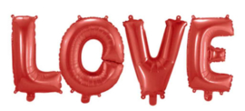 Love Ballon -Rood - Letters Los - Tekst Ballon - Folie - 14 Inch/36cm (lucht)