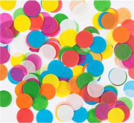 Confetti  - Rond - Mix aan kleuren - 2,5cm/20 gr.
