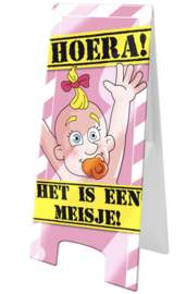 Warningsign Hoera het is een meisje!