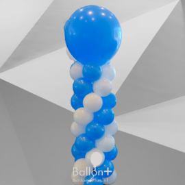 Ballonnen Pilaar - Classic - Wit, Blauw