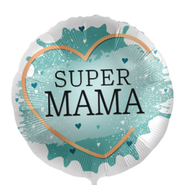 Super Mama - Ronde Folie Ballon - 17 inch/43cm