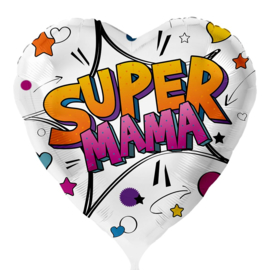Super Mama- Folie Ballon - 18 Inch/45 cm