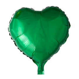 Hart - Groen - Folie Ballon - 18 Inch/46cm