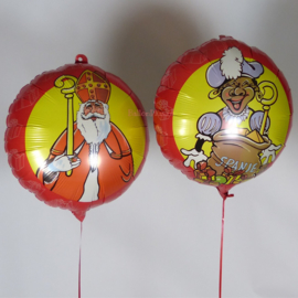 Sint  &  Piet - Folie ballon - 18 Inch- 45cm