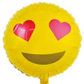 Emoticon - Emoji - Hartjes Ogen - 18 Inch. /46cm