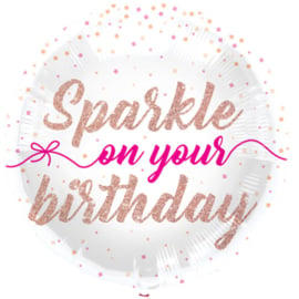 Sparkle on your Birthday - Folie Ballon - 18 Inch/45cm