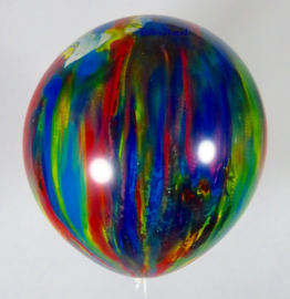 Marmer Ballonnen - Multi Color - Latex Ballon - 14 Inch / 35 cm - 5 st.