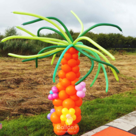 Ballonnen Pilaar - Tropische Palm Boom - Bruin /Groen/Oranje