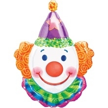 Clown  - Folie Ballon -  XXL - 25 x 33 Inch / 63 x 83 cm
