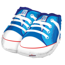 Baby BoyBaby Schoenen- Blauw -Folie Ballon - 18 inch/46cm