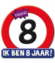 Huldeschild 8 jaar