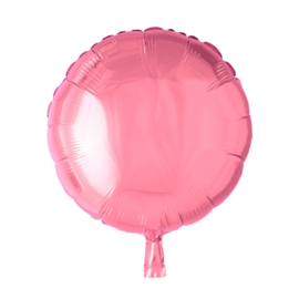 Rond - Roze- Folie Ballon - 18 Inch/46 cm