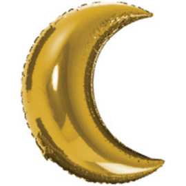 Halve Maan - Goud - Folie Ballon - 17 Inch/45cm