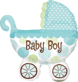 Baby Boy - Kinderwagen - XXL Folie Ballon - 31 Inch./ 71 x 78cm