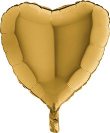 Hart - Goud - Folie Ballon - 18 Inch/45cm