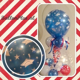 Cadeau - Kado Ballon - Geslaagd - Hartelijk Gefeliciteerd - Latex Topballon
