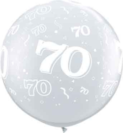 70 - Doorzichtige Ballon XXL -Latex Ballon - 36Inch / 90cm