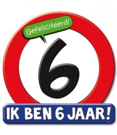Huldeschild 6 jaar