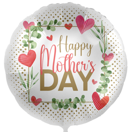 Happy Mother's Day -Ronde Folie ballon- 43 cm/17 inch