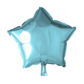 Ster - Licht Blauw - Folie Ballon - 18 Inch/46 cm