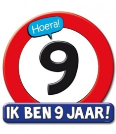 Huldeschild 9 jaar