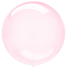 Doorzichtige Donker Roze Ballon - 18 inch/45 cm